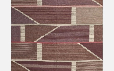 Contemporary, flatweave carpet