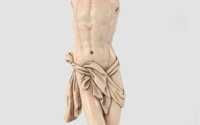 Corpus Christi Torso Ivoire XVIIIe siècle Hauteur 15 cm