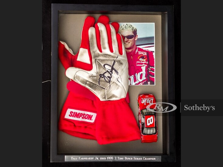 Dale Earnhardt Jr Race Worn and Signed Gloves