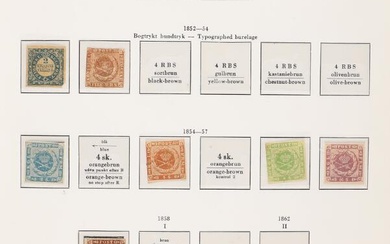 Denmark. 1851–1986. Well filled and fine collection in a Stender album. The...