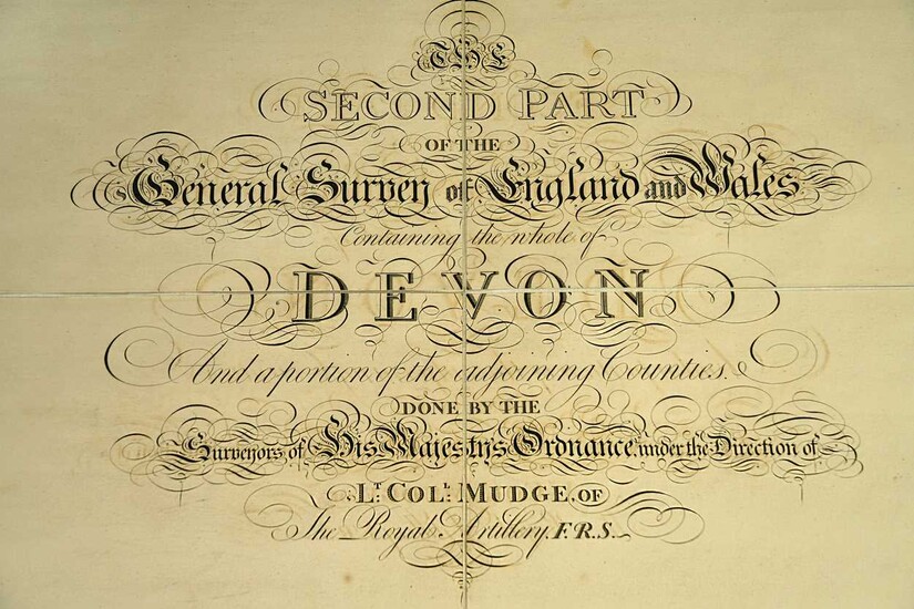 Devon. MUDGE (Lt. Col. William) The Second Part of the General Survey of England and Wales