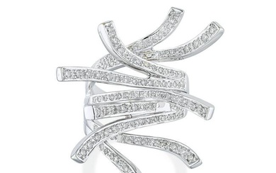 Diamond Crisscross Branch Ring