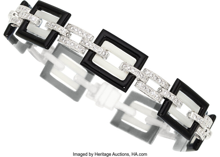Diamond, Multi-Stone, White Gold Bracelet, Eli Frei The bracelet...