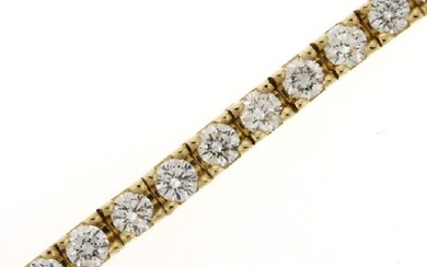Diamond Prong-set Tennis Bracelet In 14k Yellow Gold (3.15ctw)