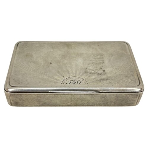 Early 19th Century Continental Silver Snuff Box. 98 g. Unmar...