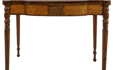 Early 19th c New Hampshire Sheraton Card Table