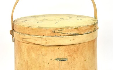 Early Large Decorated Firkin