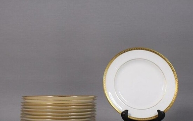 Eleven [11] Lenox Tiffany & Co. Plates Gold Rim