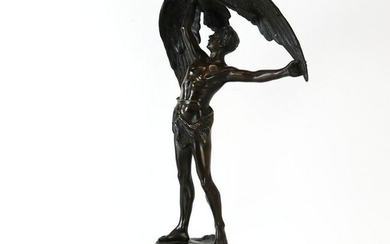 Ernst Gustav JAGER: Icarus - Bronze Sculpture