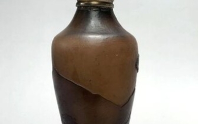 Establishment GALLE (1904-1936). VASE spindle vase in multilayered glass with...