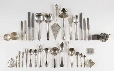 FORTY-FOUR PIECES OF SILVER FLATWARE Approx. 29.8 total