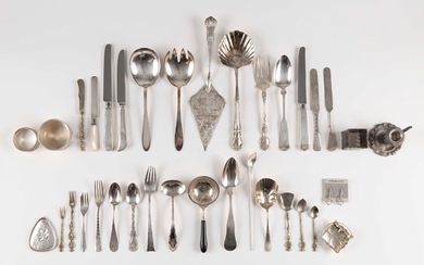 FORTY-FOUR PIECES OF SILVER FLATWARE