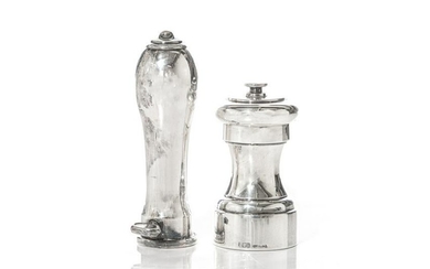 FRENCH SILVER PEPPER GRINDER & HANDLE, 254g