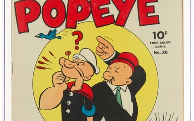 Four Color #26 Popeye (Dell, 1943) CGC VF/NM 9.0...