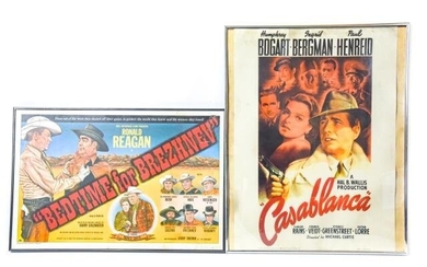 Framed Vintage Movie Posters Including Casablanca