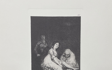 Francisco de Goya: "Ruega por ella. Los Caprichos 31"