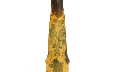 GALLE-STYLE CAMEO GLASS VASE
