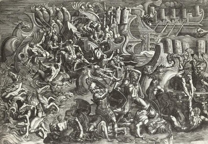 GIOVANNI BATTISTA SCULTORI Naval Battle between Trojans