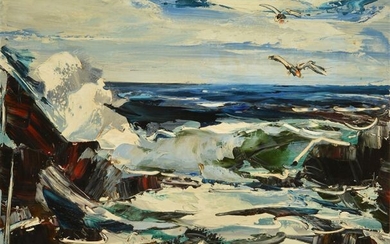 GIUNTA, Joseph (1911-2001) "La mer (Atlantique)"...