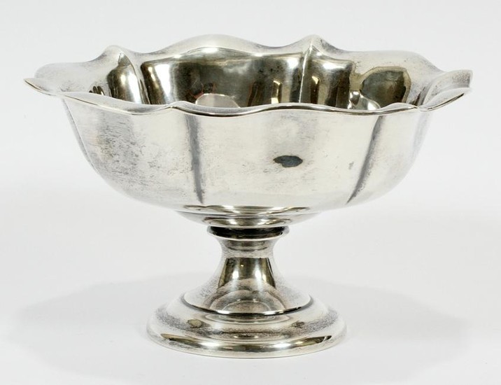 GORHAM STERLING SILVER COMPOTE, H 5"