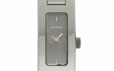 GUCCI Gucci 3900L stainless steel quartz analog display ladies silver dial watch