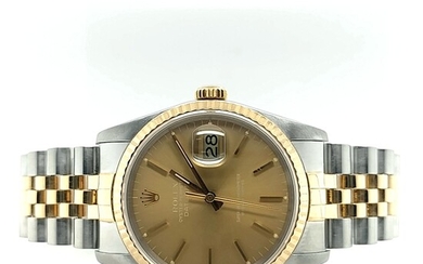 Gent's Two Tone Oyster Perpetual Datejust Rolex Watch