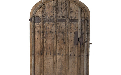 Gothic arched oak door