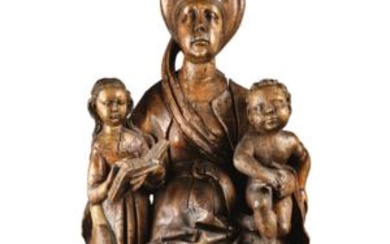 A Gothic Madonna and Child with Saint Anne c. 1480-1500