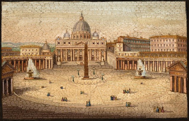 Grand Tour Micro-Mosaic of the Vatican