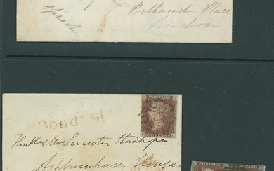 Great Britain 1841-53 One Penny Red-Brown Collection on pages, 46 stamps