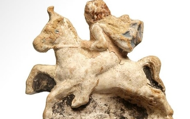 Greek Polychrome Terracotta Figure of a Horse and