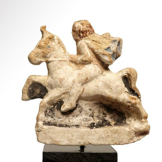 Greek Polychrome Terracotta Figure of a Horse and