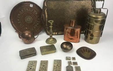 Group of Antique Copper and Brass Items
