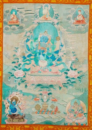Guhyasamaja Tibet/Chine Broderie. 68 x 50… Calendrier Art Précolombien - Art d’Asie - Nouvelle… Lot n° 160