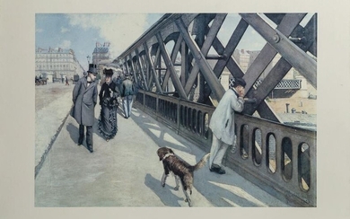 Gustave Caillebotte, Pont de l'Europe, Poster on board