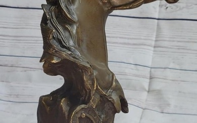 Horse Head Bust Bronze Sculpture