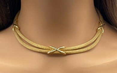 Italian 14k Gold Bracelet And Necklace Set
