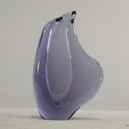 Italian Alexandrite Amethyst Art Glass Free Form Vase