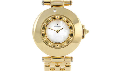 JAEGER-LECOULTRE - a lady's yellow metal Carnet De Rendez Vous bracelet watch.