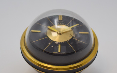 JAEGER Tripod-UFO 8-days table clock with alarm, Switzerland around 1960,...