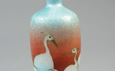 Japanese Meiji Ginbari Cloisonne Vase