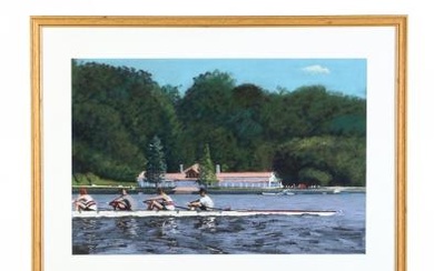 Joseph Sweeney (PA, b. 1950), Rowing on the Schuylkill River