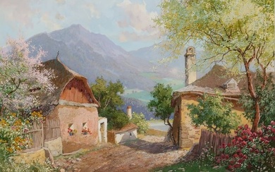 Karl Flieher, Vienna 1881 - 1958 Zell am See, Spring in Schwallenbach on the Danube