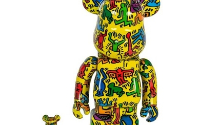 Keith Haring Bearbrick Medicom 400% 100% Doll Toys