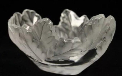 LALIQUE COMPEGNE FROSTED CRYSTAL BOWL