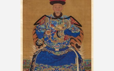 Large Chinese Ancestral Scroll Painting