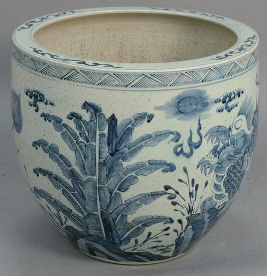 Large Chinese porcelain blue and white