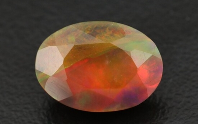 Loose 2.38 CT Oval Faceted Opal