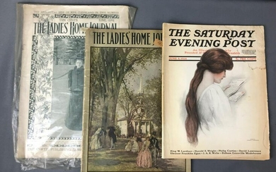 Lot of 3 Antique Magazines - Ladies' Home Journal and