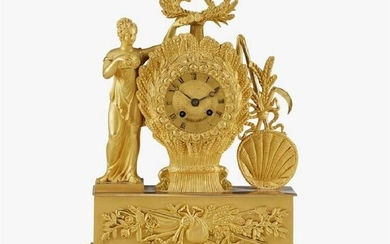 Louis Philippe Gilt-Bronze Mantel Clock, 19th C.